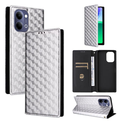 Cubic Grid Texture Flip Leather Phone Case, For vivo iQOO Z11S / V80 Lite SEA, For vivo S2 5G / V80 Lite 5G, For vivo Y05e 4G / T5e 4G, For vivo X300 E 5G, For vivo iQOO Z11 5G / T5 Pro 5G / Y500 4G, For vivo Y600 Turbo 5G, For vivo X300 FE / S50 Pro m...