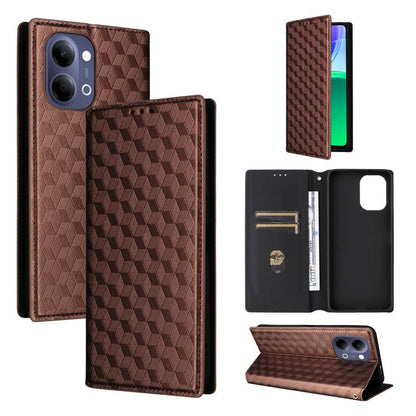 Cubic Grid Texture Flip Leather Phone Case, For vivo iQOO Z11S / V80 Lite SEA, For vivo S2 5G / V80 Lite 5G, For vivo Y05e 4G / T5e 4G, For vivo X300 E 5G, For vivo iQOO Z11 5G / T5 Pro 5G / Y500 4G, For vivo Y600 Turbo 5G, For vivo X300 FE / S50 Pro m...