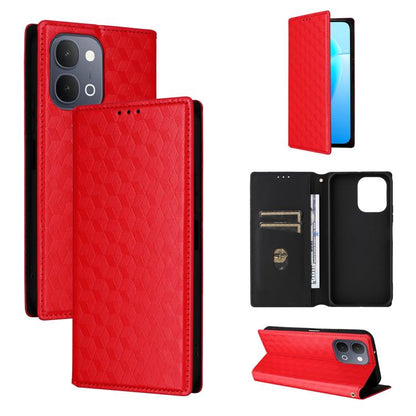 Cubic Grid Texture Flip Leather Phone Case, For vivo iQOO Z11S / V80 Lite SEA, For vivo S2 5G / V80 Lite 5G, For vivo Y05e 4G / T5e 4G, For vivo X300 E 5G, For vivo iQOO Z11 5G / T5 Pro 5G / Y500 4G, For vivo Y600 Turbo 5G, For vivo X300 FE / S50 Pro m...