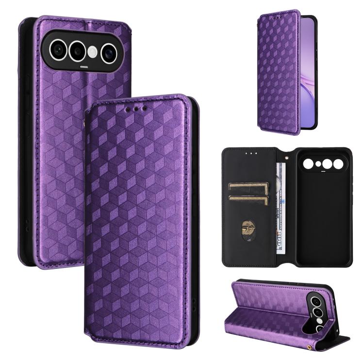 Cubic Grid Texture Flip Leather Phone Case, For vivo iQOO Z11S / V80 Lite SEA, For vivo S2 5G / V80 Lite 5G, For vivo Y05e 4G / T5e 4G, For vivo X300 E 5G, For vivo iQOO Z11 5G / T5 Pro 5G / Y500 4G, For vivo Y600 Turbo 5G, For vivo X300 FE / S50 Pro m...