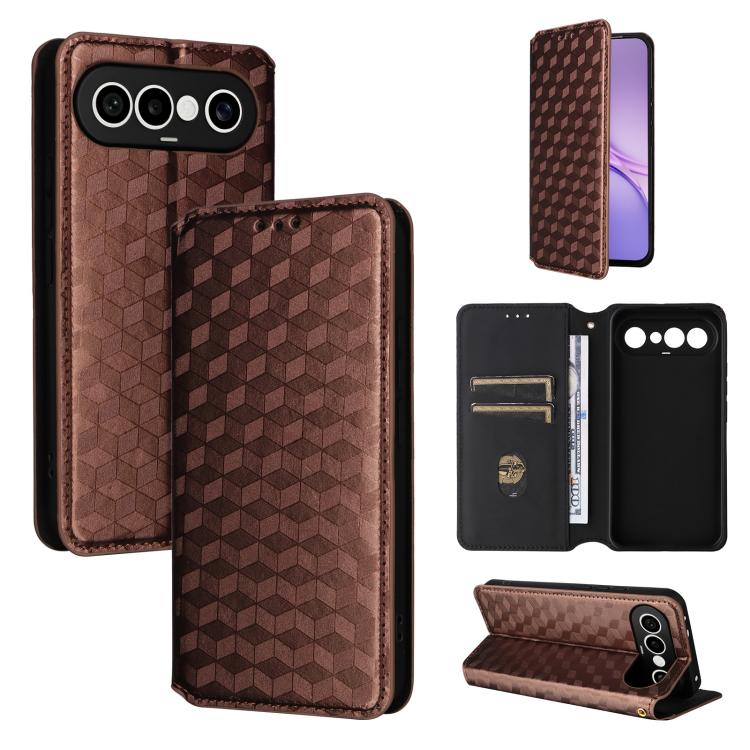 Cubic Grid Texture Flip Leather Phone Case, For vivo iQOO Z11S / V80 Lite SEA, For vivo S2 5G / V80 Lite 5G, For vivo Y05e 4G / T5e 4G, For vivo X300 E 5G, For vivo iQOO Z11 5G / T5 Pro 5G / Y500 4G, For vivo Y600 Turbo 5G, For vivo X300 FE / S50 Pro m...