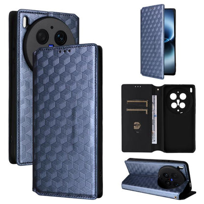 Cubic Grid Texture Flip Leather Phone Case, For vivo iQOO Z11S / V80 Lite SEA, For vivo S2 5G / V80 Lite 5G, For vivo Y05e 4G / T5e 4G, For vivo X300 E 5G, For vivo iQOO Z11 5G / T5 Pro 5G / Y500 4G, For vivo Y600 Turbo 5G, For vivo X300 FE / S50 Pro m...