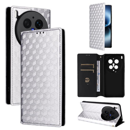 Cubic Grid Texture Flip Leather Phone Case, For vivo iQOO Z11S / V80 Lite SEA, For vivo S2 5G / V80 Lite 5G, For vivo Y05e 4G / T5e 4G, For vivo X300 E 5G, For vivo iQOO Z11 5G / T5 Pro 5G / Y500 4G, For vivo Y600 Turbo 5G, For vivo X300 FE / S50 Pro m...