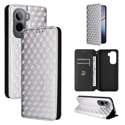 Cubic Grid Texture Flip Leather Phone Case, For vivo iQOO Z11S / V80 Lite SEA, For vivo S2 5G / V80 Lite 5G, For vivo Y05e 4G / T5e 4G, For vivo X300 E 5G, For vivo iQOO Z11 5G / T5 Pro 5G / Y500 4G, For vivo Y600 Turbo 5G, For vivo X300 FE / S50 Pro m...
