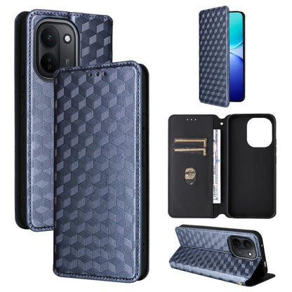 Cubic Grid Texture Flip Leather Phone Case, For vivo iQOO Z11S / V80 Lite SEA, For vivo S2 5G / V80 Lite 5G, For vivo Y05e 4G / T5e 4G, For vivo X300 E 5G, For vivo iQOO Z11 5G / T5 Pro 5G / Y500 4G, For vivo Y600 Turbo 5G, For vivo X300 FE / S50 Pro m...