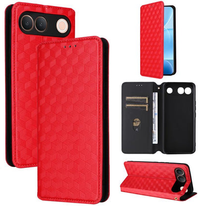 Cubic Grid Texture Flip Leather Phone Case, For vivo iQOO Z11S / V80 Lite SEA, For vivo S2 5G / V80 Lite 5G, For vivo Y05e 4G / T5e 4G, For vivo X300 E 5G, For vivo iQOO Z11 5G / T5 Pro 5G / Y500 4G, For vivo Y600 Turbo 5G, For vivo X300 FE / S50 Pro m...