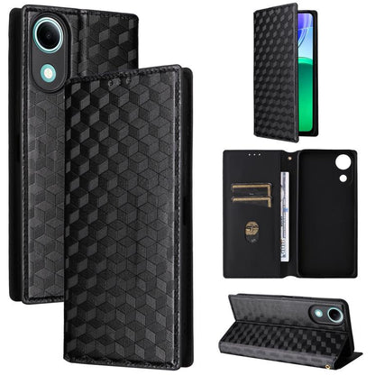 Cubic Grid Texture Flip Leather Phone Case, For vivo iQOO Z11S / V80 Lite SEA, For vivo S2 5G / V80 Lite 5G, For vivo Y05e 4G / T5e 4G, For vivo X300 E 5G, For vivo iQOO Z11 5G / T5 Pro 5G / Y500 4G, For vivo Y600 Turbo 5G, For vivo X300 FE / S50 Pro m...
