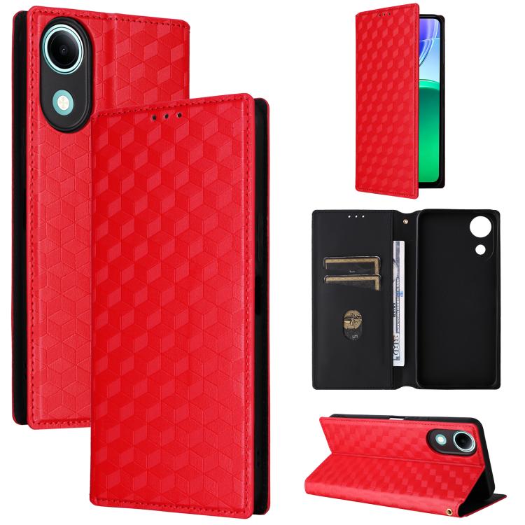 Cubic Grid Texture Flip Leather Phone Case, For vivo iQOO Z11S / V80 Lite SEA, For vivo S2 5G / V80 Lite 5G, For vivo Y05e 4G / T5e 4G, For vivo X300 E 5G, For vivo iQOO Z11 5G / T5 Pro 5G / Y500 4G, For vivo Y600 Turbo 5G, For vivo X300 FE / S50 Pro m...