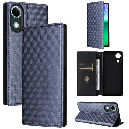 Cubic Grid Texture Flip Leather Phone Case, For vivo iQOO Z11S / V80 Lite SEA, For vivo S2 5G / V80 Lite 5G, For vivo Y05e 4G / T5e 4G, For vivo X300 E 5G, For vivo iQOO Z11 5G / T5 Pro 5G / Y500 4G, For vivo Y600 Turbo 5G, For vivo X300 FE / S50 Pro m...