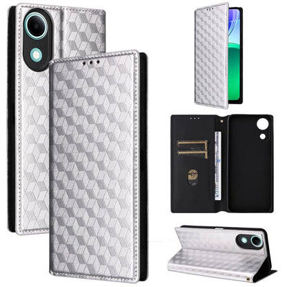 Cubic Grid Texture Flip Leather Phone Case, For vivo iQOO Z11S / V80 Lite SEA, For vivo S2 5G / V80 Lite 5G, For vivo Y05e 4G / T5e 4G, For vivo X300 E 5G, For vivo iQOO Z11 5G / T5 Pro 5G / Y500 4G, For vivo Y600 Turbo 5G, For vivo X300 FE / S50 Pro m...
