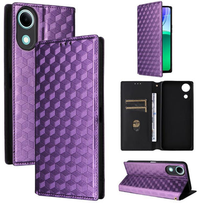 Cubic Grid Texture Flip Leather Phone Case, For vivo iQOO Z11S / V80 Lite SEA, For vivo S2 5G / V80 Lite 5G, For vivo Y05e 4G / T5e 4G, For vivo X300 E 5G, For vivo iQOO Z11 5G / T5 Pro 5G / Y500 4G, For vivo Y600 Turbo 5G, For vivo X300 FE / S50 Pro m...