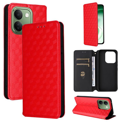 Cubic Grid Texture Flip Leather Phone Case, For vivo iQOO Z11S / V80 Lite SEA, For vivo S2 5G / V80 Lite 5G, For vivo Y05e 4G / T5e 4G, For vivo X300 E 5G, For vivo iQOO Z11 5G / T5 Pro 5G / Y500 4G, For vivo Y600 Turbo 5G, For vivo X300 FE / S50 Pro m...