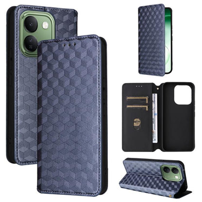 Cubic Grid Texture Flip Leather Phone Case, For vivo iQOO Z11S / V80 Lite SEA, For vivo S2 5G / V80 Lite 5G, For vivo Y05e 4G / T5e 4G, For vivo X300 E 5G, For vivo iQOO Z11 5G / T5 Pro 5G / Y500 4G, For vivo Y600 Turbo 5G, For vivo X300 FE / S50 Pro m...