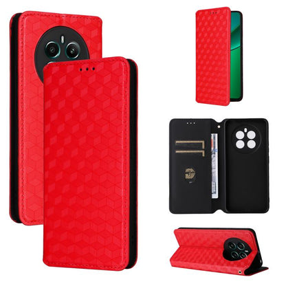 Cubic Grid Texture Flip Leather Phone Case, For Realme 12 5G / 12x 5G, For Realme Narzo 70 Pro 5G / 12+ 5G, For Realme 12 Pro 5G / 12, For Realme 12+ 5G, For Realme Note 50 4G / C5, For Realme 11 4G Global, For Realme 11 5G Global / 11X 5G             ...