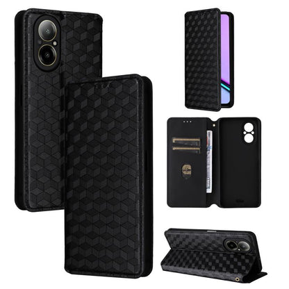 Cubic Grid Texture Flip Leather Phone Case, For Realme 14X 5G Malay / V70 / V70s, For Realme 14 5G Global, For Realme P3 Ultra 5G, For Realme 14 Pro Lite 5G, For Realme Neo7x 5G / P3 5G, For Realme P3 Pro 5G, For Realme 14 Pro+ 5G, For Realme 14 Pro 5G...