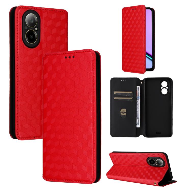 Cubic Grid Texture Flip Leather Phone Case, For Realme 14X 5G Malay / V70 / V70s, For Realme 14 5G Global, For Realme P3 Ultra 5G, For Realme 14 Pro Lite 5G, For Realme Neo7x 5G / P3 5G, For Realme P3 Pro 5G, For Realme 14 Pro+ 5G, For Realme 14 Pro 5G...