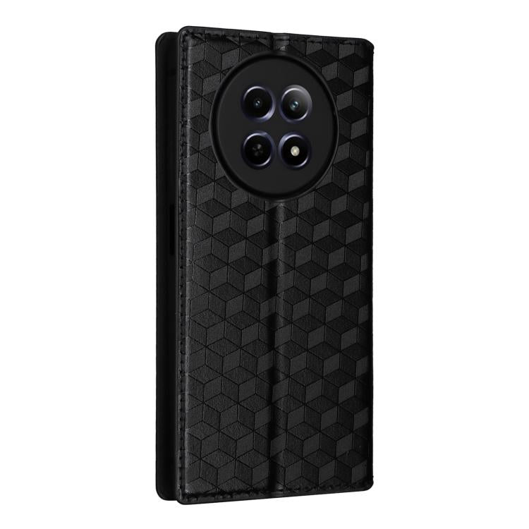 Cubic Grid Texture Flip Leather Phone Case, For Realme 12 5G / 12x 5G, For Realme Narzo 70 Pro 5G / 12+ 5G, For Realme 12 Pro 5G / 12, For Realme 12+ 5G, For Realme Note 50 4G / C5, For Realme 11 4G Global, For Realme 11 5G Global / 11X 5G             ...