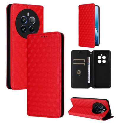 Cubic Grid Texture Flip Leather Phone Case, For Realme 12 5G / 12x 5G, For Realme Narzo 70 Pro 5G / 12+ 5G, For Realme 12 Pro 5G / 12, For Realme 12+ 5G, For Realme Note 50 4G / C5, For Realme 11 4G Global, For Realme 11 5G Global / 11X 5G             ...