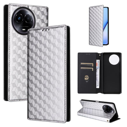 Cubic Grid Texture Flip Leather Phone Case, For Realme 12 5G / 12x 5G, For Realme Narzo 70 Pro 5G / 12+ 5G, For Realme 12 Pro 5G / 12, For Realme 12+ 5G, For Realme Note 50 4G / C5, For Realme 11 4G Global, For Realme 11 5G Global / 11X 5G             ...
