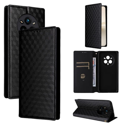 Cubic Grid Texture Flip Leather Phone Case, For Realme 14X 5G Malay / V70 / V70s, For Realme 14 5G Global, For Realme P3 Ultra 5G, For Realme 14 Pro Lite 5G, For Realme Neo7x 5G / P3 5G, For Realme P3 Pro 5G, For Realme 14 Pro+ 5G, For Realme 14 Pro 5G...