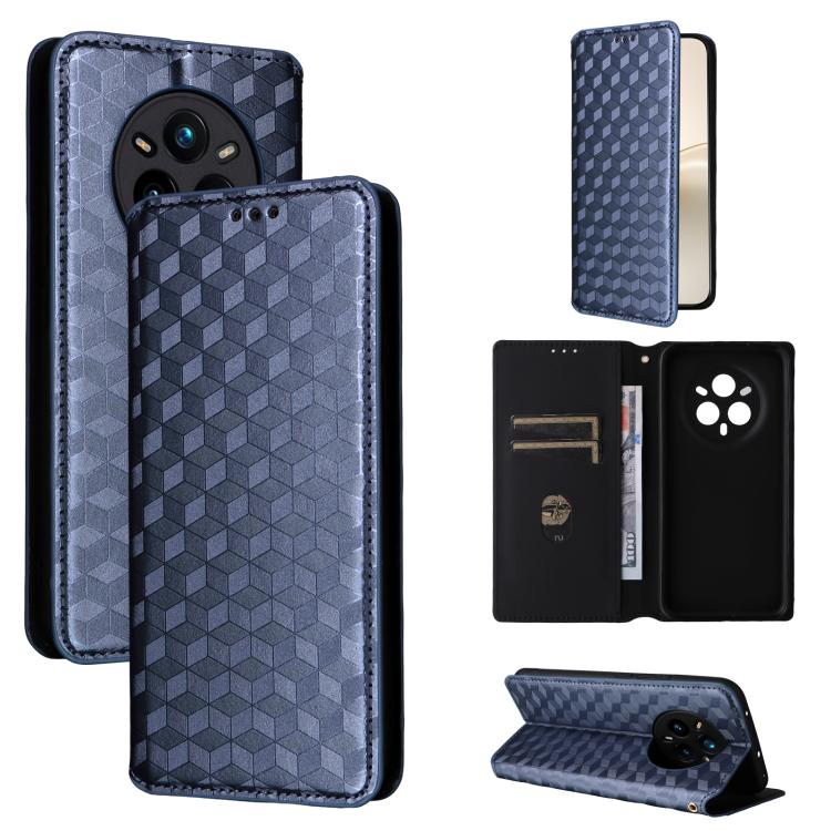Cubic Grid Texture Flip Leather Phone Case, For Realme 14X 5G Malay / V70 / V70s, For Realme 14 5G Global, For Realme P3 Ultra 5G, For Realme 14 Pro Lite 5G, For Realme Neo7x 5G / P3 5G, For Realme P3 Pro 5G, For Realme 14 Pro+ 5G, For Realme 14 Pro 5G...