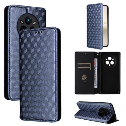 Cubic Grid Texture Flip Leather Phone Case, For Realme 14X 5G Malay / V70 / V70s, For Realme 14 5G Global, For Realme P3 Ultra 5G, For Realme 14 Pro Lite 5G, For Realme Neo7x 5G / P3 5G, For Realme P3 Pro 5G, For Realme 14 Pro+ 5G, For Realme 14 Pro 5G...