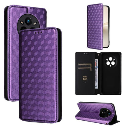 Cubic Grid Texture Flip Leather Phone Case, For Realme 14X 5G Malay / V70 / V70s, For Realme 14 5G Global, For Realme P3 Ultra 5G, For Realme 14 Pro Lite 5G, For Realme Neo7x 5G / P3 5G, For Realme P3 Pro 5G, For Realme 14 Pro+ 5G, For Realme 14 Pro 5G...