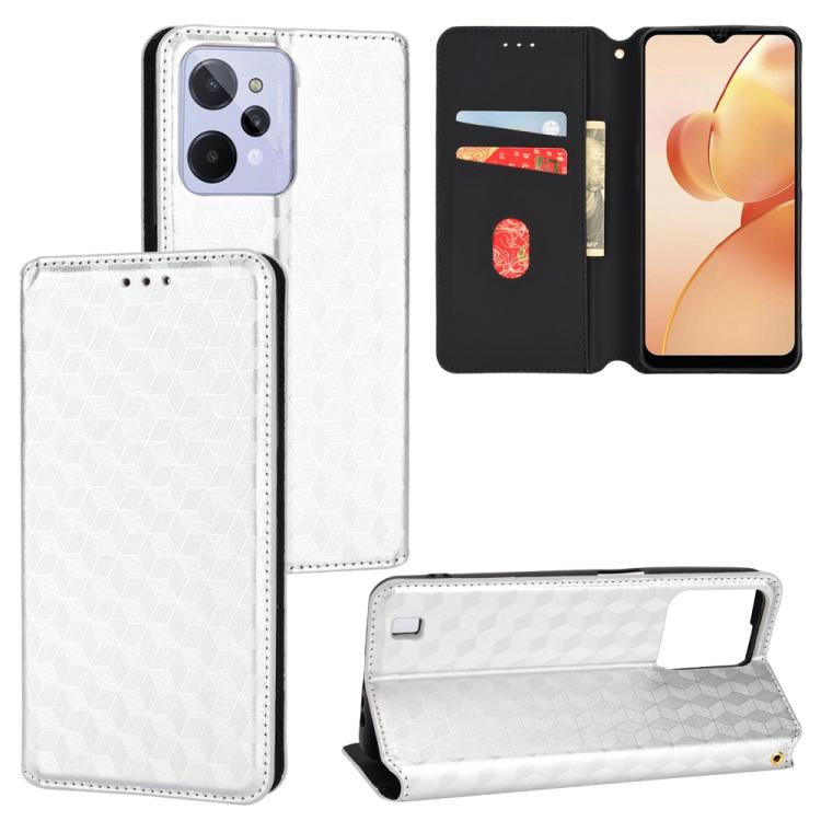 Cubic Grid Texture Flip Leather Phone Case, For Realme 12 5G / 12x 5G, For Realme Narzo 70 Pro 5G / 12+ 5G, For Realme 12 Pro 5G / 12, For Realme 12+ 5G, For Realme Note 50 4G / C5, For Realme 11 4G Global, For Realme 11 5G Global / 11X 5G             ...