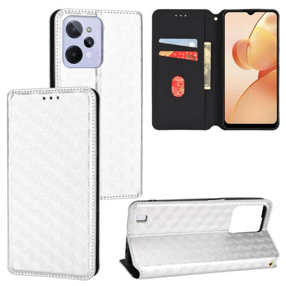 Cubic Grid Texture Flip Leather Phone Case, For Realme 12 5G / 12x 5G, For Realme Narzo 70 Pro 5G / 12+ 5G, For Realme 12 Pro 5G / 12, For Realme 12+ 5G, For Realme Note 50 4G / C5, For Realme 11 4G Global, For Realme 11 5G Global / 11X 5G             ...