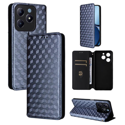 Cubic Grid Texture Flip Leather Phone Case, For Realme 14X 5G Malay / V70 / V70s, For Realme 14 5G Global, For Realme P3 Ultra 5G, For Realme 14 Pro Lite 5G, For Realme Neo7x 5G / P3 5G, For Realme P3 Pro 5G, For Realme 14 Pro+ 5G, For Realme 14 Pro 5G...