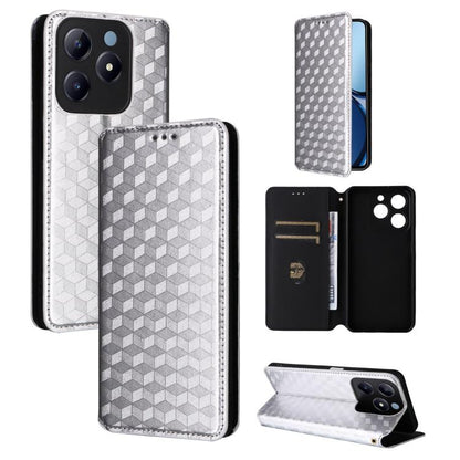 Cubic Grid Texture Flip Leather Phone Case, For Realme 14X 5G Malay / V70 / V70s, For Realme 14 5G Global, For Realme P3 Ultra 5G, For Realme 14 Pro Lite 5G, For Realme Neo7x 5G / P3 5G, For Realme P3 Pro 5G, For Realme 14 Pro+ 5G, For Realme 14 Pro 5G...