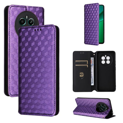Cubic Grid Texture Flip Leather Phone Case, For Realme 12 5G / 12x 5G, For Realme Narzo 70 Pro 5G / 12+ 5G, For Realme 12 Pro 5G / 12, For Realme 12+ 5G, For Realme Note 50 4G / C5, For Realme 11 4G Global, For Realme 11 5G Global / 11X 5G             ...