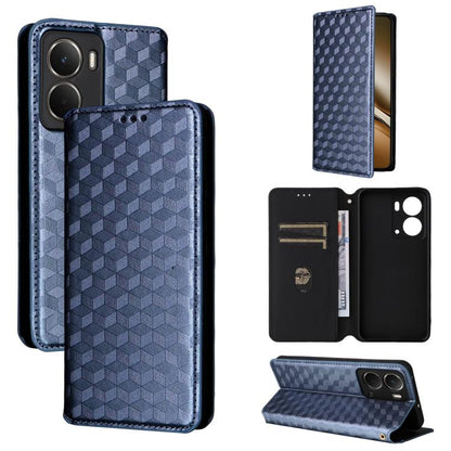 Cubic Grid Texture Flip Leather Phone Case, For Realme 14X 5G Malay / V70 / V70s, For Realme 14 5G Global, For Realme P3 Ultra 5G, For Realme 14 Pro Lite 5G, For Realme Neo7x 5G / P3 5G, For Realme P3 Pro 5G, For Realme 14 Pro+ 5G, For Realme 14 Pro 5G...