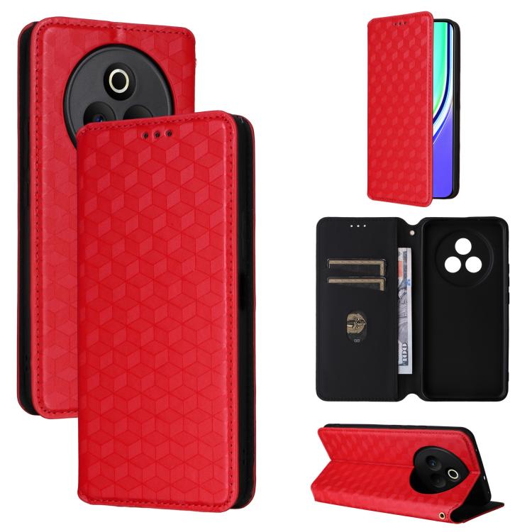 Cubic Grid Texture Flip Leather Phone Case, For Realme 14X 5G Malay / V70 / V70s, For Realme 14 5G Global, For Realme P3 Ultra 5G, For Realme 14 Pro Lite 5G, For Realme Neo7x 5G / P3 5G, For Realme P3 Pro 5G, For Realme 14 Pro+ 5G, For Realme 14 Pro 5G...