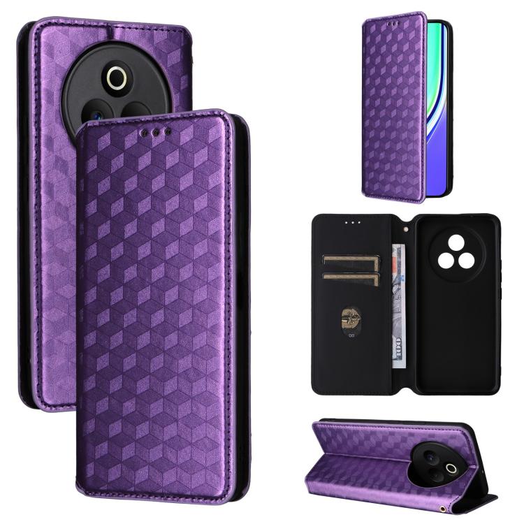 Cubic Grid Texture Flip Leather Phone Case, For Realme 14X 5G Malay / V70 / V70s, For Realme 14 5G Global, For Realme P3 Ultra 5G, For Realme 14 Pro Lite 5G, For Realme Neo7x 5G / P3 5G, For Realme P3 Pro 5G, For Realme 14 Pro+ 5G, For Realme 14 Pro 5G...