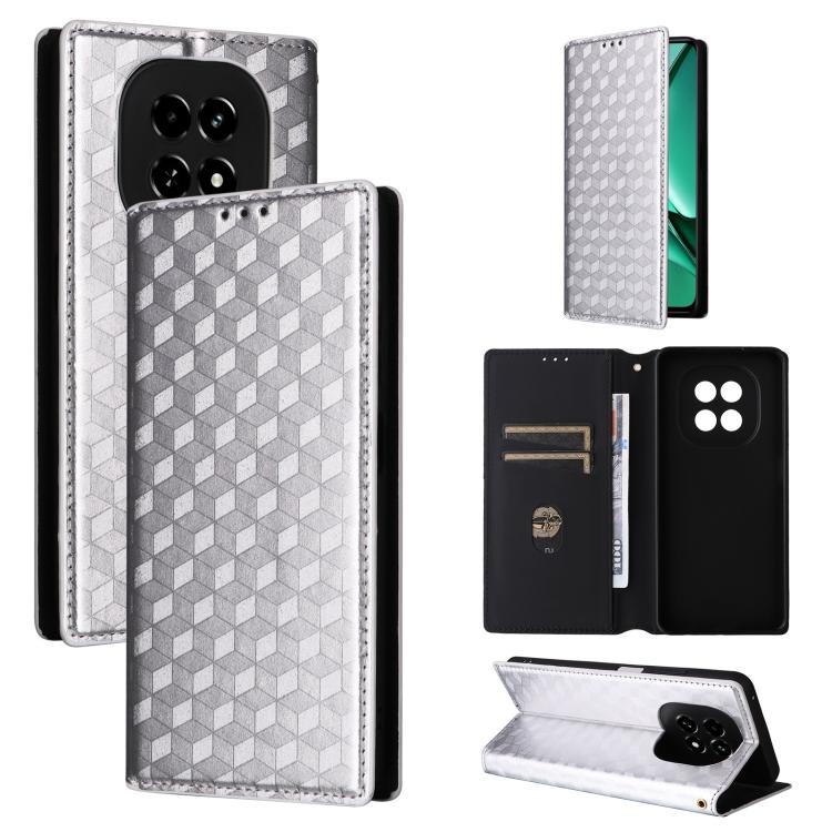Cubic Grid Texture Flip Leather Phone Case, For Realme 14X 5G Malay / V70 / V70s, For Realme 14 5G Global, For Realme P3 Ultra 5G, For Realme 14 Pro Lite 5G, For Realme Neo7x 5G / P3 5G, For Realme P3 Pro 5G, For Realme 14 Pro+ 5G, For Realme 14 Pro 5G...