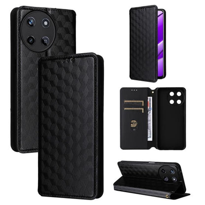 Cubic Grid Texture Flip Leather Phone Case, For Realme 12 5G / 12x 5G, For Realme Narzo 70 Pro 5G / 12+ 5G, For Realme 12 Pro 5G / 12, For Realme 12+ 5G, For Realme Note 50 4G / C5, For Realme 11 4G Global, For Realme 11 5G Global / 11X 5G             ...
