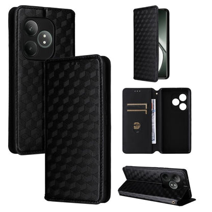 Cubic Grid Texture Flip Leather Phone Case, For Realme 14X 5G Malay / V70 / V70s, For Realme 14 5G Global, For Realme P3 Ultra 5G, For Realme 14 Pro Lite 5G, For Realme Neo7x 5G / P3 5G, For Realme P3 Pro 5G, For Realme 14 Pro+ 5G, For Realme 14 Pro 5G...