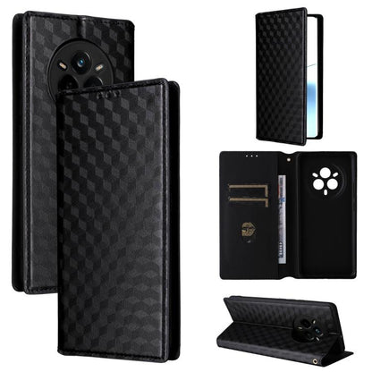 Cubic Grid Texture Flip Leather Phone Case, For Realme 14X 5G Malay / V70 / V70s, For Realme 14 5G Global, For Realme P3 Ultra 5G, For Realme 14 Pro Lite 5G, For Realme Neo7x 5G / P3 5G, For Realme P3 Pro 5G, For Realme 14 Pro+ 5G, For Realme 14 Pro 5G...