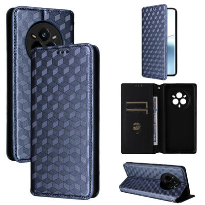 Cubic Grid Texture Flip Leather Phone Case, For Realme 14X 5G Malay / V70 / V70s, For Realme 14 5G Global, For Realme P3 Ultra 5G, For Realme 14 Pro Lite 5G, For Realme Neo7x 5G / P3 5G, For Realme P3 Pro 5G, For Realme 14 Pro+ 5G, For Realme 14 Pro 5G...