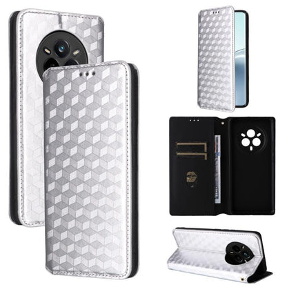 Cubic Grid Texture Flip Leather Phone Case, For Realme 14X 5G Malay / V70 / V70s, For Realme 14 5G Global, For Realme P3 Ultra 5G, For Realme 14 Pro Lite 5G, For Realme Neo7x 5G / P3 5G, For Realme P3 Pro 5G, For Realme 14 Pro+ 5G, For Realme 14 Pro 5G...