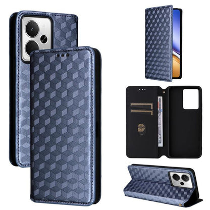 Cubic Grid Texture Flip Leather Phone Case, For Realme C100 4G / C100i 4G / C100x 4G, For Realme P4 Power 5G, For Realme Note 80 4G, For Realme 16 5G, For Realme 16 Pro+ 5G Global, For Realme 16 Pro 5G Global, For Realme C85 5G / 15X 5G                ...