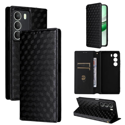 Cubic Grid Texture Flip Leather Phone Case, For Realme 14X 5G Malay / V70 / V70s, For Realme 14 5G Global, For Realme P3 Ultra 5G, For Realme 14 Pro Lite 5G, For Realme Neo7x 5G / P3 5G, For Realme P3 Pro 5G, For Realme 14 Pro+ 5G, For Realme 14 Pro 5G...