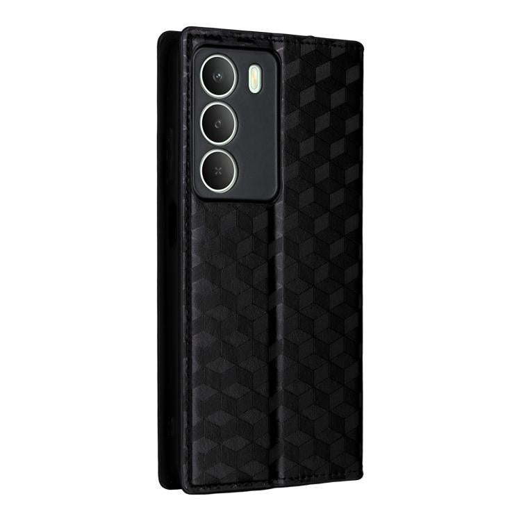 Cubic Grid Texture Flip Leather Phone Case, For Realme 14X 5G Malay / V70 / V70s, For Realme 14 5G Global, For Realme P3 Ultra 5G, For Realme 14 Pro Lite 5G, For Realme Neo7x 5G / P3 5G, For Realme P3 Pro 5G, For Realme 14 Pro+ 5G, For Realme 14 Pro 5G...