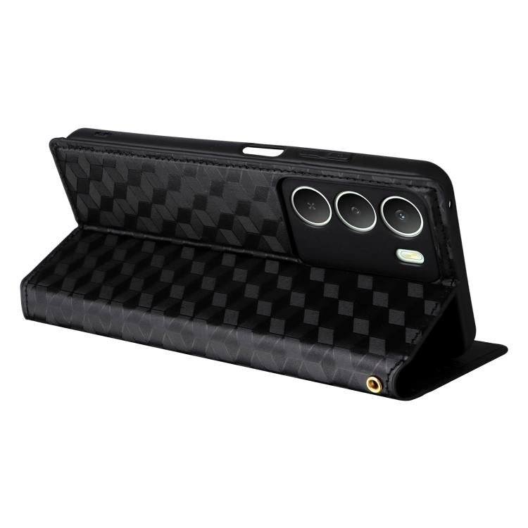 Cubic Grid Texture Flip Leather Phone Case, For Realme 14X 5G Malay / V70 / V70s, For Realme 14 5G Global, For Realme P3 Ultra 5G, For Realme 14 Pro Lite 5G, For Realme Neo7x 5G / P3 5G, For Realme P3 Pro 5G, For Realme 14 Pro+ 5G, For Realme 14 Pro 5G...