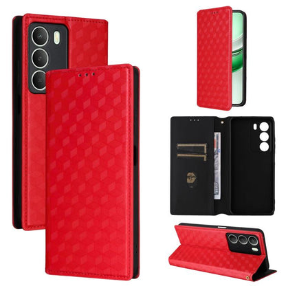 Cubic Grid Texture Flip Leather Phone Case, For Realme 14X 5G Malay / V70 / V70s, For Realme 14 5G Global, For Realme P3 Ultra 5G, For Realme 14 Pro Lite 5G, For Realme Neo7x 5G / P3 5G, For Realme P3 Pro 5G, For Realme 14 Pro+ 5G, For Realme 14 Pro 5G...