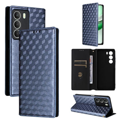 Cubic Grid Texture Flip Leather Phone Case, For Realme 14X 5G Malay / V70 / V70s, For Realme 14 5G Global, For Realme P3 Ultra 5G, For Realme 14 Pro Lite 5G, For Realme Neo7x 5G / P3 5G, For Realme P3 Pro 5G, For Realme 14 Pro+ 5G, For Realme 14 Pro 5G...