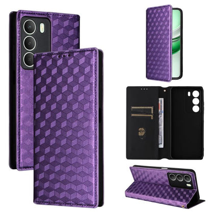 Cubic Grid Texture Flip Leather Phone Case, For Realme 14X 5G Malay / V70 / V70s, For Realme 14 5G Global, For Realme P3 Ultra 5G, For Realme 14 Pro Lite 5G, For Realme Neo7x 5G / P3 5G, For Realme P3 Pro 5G, For Realme 14 Pro+ 5G, For Realme 14 Pro 5G...