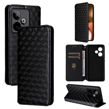 Cubic Grid Texture Flip Leather Phone Case, For Realme C100 4G / C100i 4G / C100x 4G, For Realme P4 Power 5G, For Realme Note 80 4G, For Realme 16 5G, For Realme 16 Pro+ 5G Global, For Realme 16 Pro 5G Global, For Realme C85 5G / 15X 5G                ...
