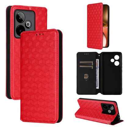 Cubic Grid Texture Flip Leather Phone Case, For Realme C100 4G / C100i 4G / C100x 4G, For Realme P4 Power 5G, For Realme Note 80 4G, For Realme 16 5G, For Realme 16 Pro+ 5G Global, For Realme 16 Pro 5G Global, For Realme C85 5G / 15X 5G                ...